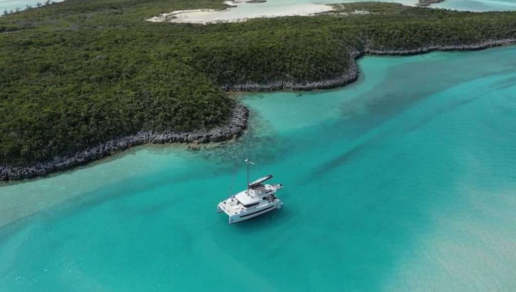 Charter boat in Exuma-Bahamas